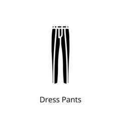 Dress Pants icon in vector. Logotype
