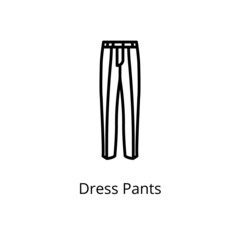 Dress Pants icon in vector. Logotype