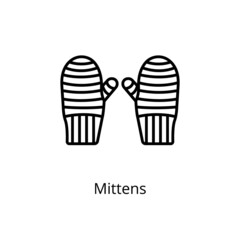 Mittens icon in vector. Logotype