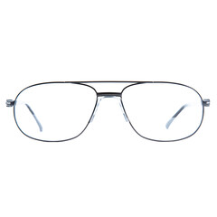 Fototapeta premium eyeglass frames on a white background. Stylish framed glasses on a white background.