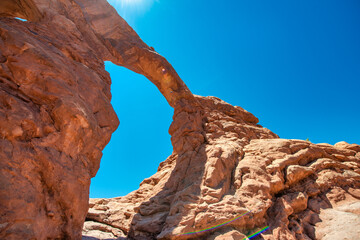 Turret Arch at Arches National Park, Utah in summer season.