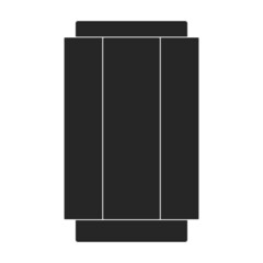 Trash box vector icon.Cartoon vector icon isolated on white background trash box.