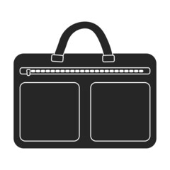 Men bag vector icon.Black vector icon isolated on white background men bag.
