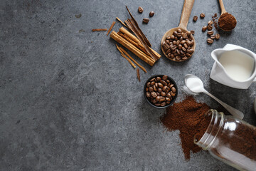Coffe concept with coffee beans