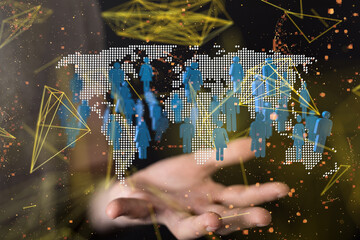 Structure of world economy, communication network global