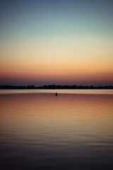 Sonnenuntergang am Horizont