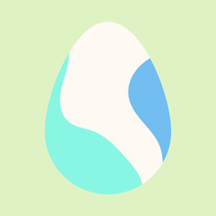 Easter egg. Vector icon colorful easter eggs. Vector illustration for your easter posters.