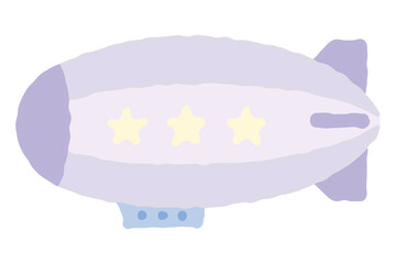 飛行船のイラスト