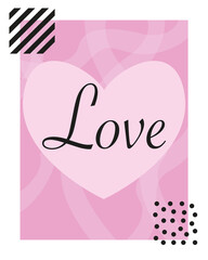 Valentine's day card love