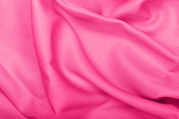 Pink silk fabric texture background
