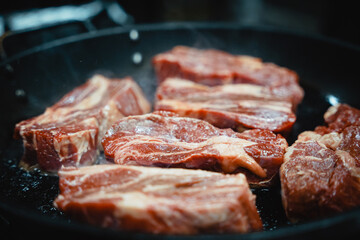 meat on the grill