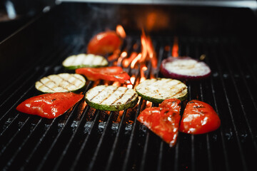 grilled vegetable on the grill