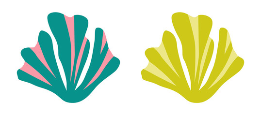 Beautiful sea grass, colored algae for aquarium bottom