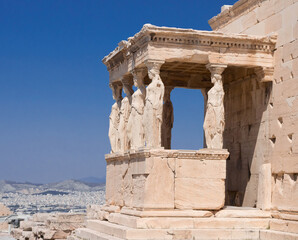 Obraz premium Erechtheion temple on Athens Acropolis