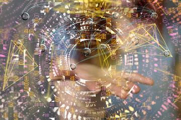 conference Digital Network and data concept 3d