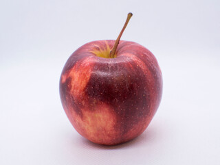 An apple on the white background