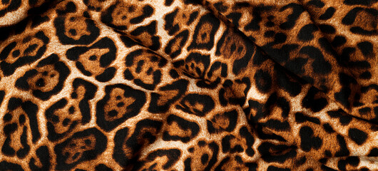 panther print fabric background