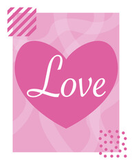 Valentine's day card love
