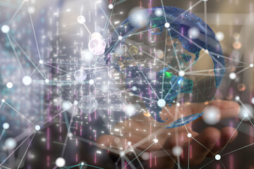 conference Digital Network and data concept 3d