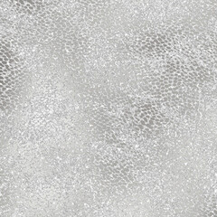 Obraz premium Silver Animal Print Glitter Pattern on Silver Metallic Gradient Background Texture, Digital Paper