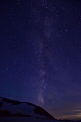 Obraz premium 満天の星空 北アルプス 立山連峰