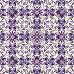 Abstract mosaic art pattern. Seamless ornament.