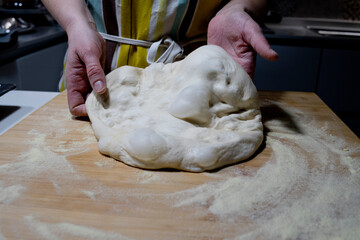 homemade pizza processing