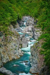 Streams in the mountains