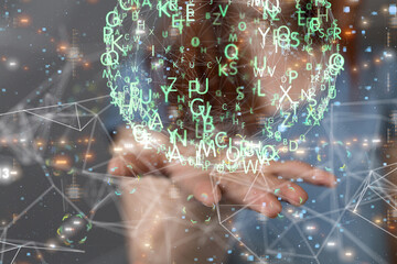 Business intelligence analyst dashboard on virtual