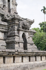 Fototapeta na wymiar Candi Singosari Temple Memorial. Ancient ruin in Malang, East Java, Indonesia.