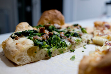 making homemade pizza