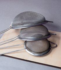 metal strainer stainless steel set
