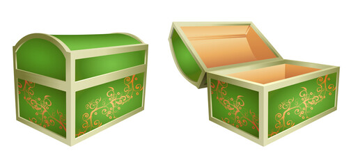 Green little box: open and closed