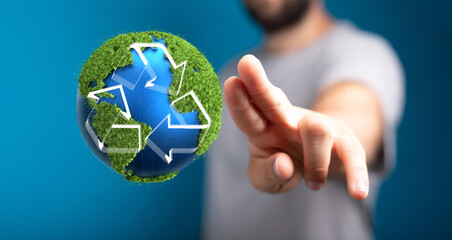 Recycled eco zero waste lifestyle. Ecological design Recycle