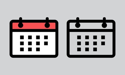 Calendar line icon. Simple sign outline style. Schedule, date, day, plan, symbol concept. design element, Vector illustration isolated