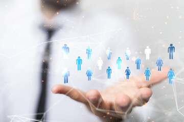 conference Digital Network and data concept 3d