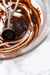 Chocolate ganache cupcake
