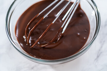 Chocolate ganache cupcake