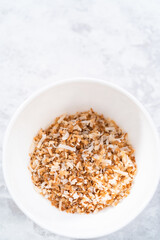 Toasted coconut