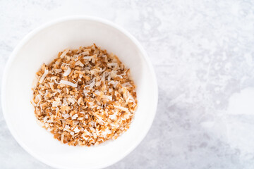 Toasted coconut