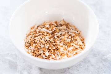 Toasted coconut