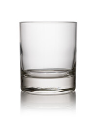 Glass on a white background