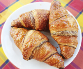 croissant on a plate