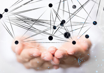 conference Digital Network and data concept 3d