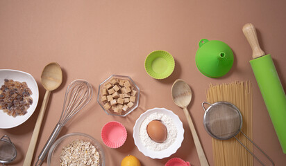 easter cake and eggs