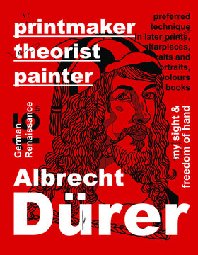 Albrecht Dürer. The international typographic Swiss Style. Infographics. The Bauhaus.