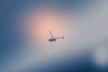 helicopter in the sky