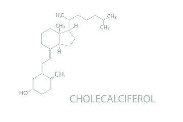 Cholecalciferol  molecular skeletal chemical formula.	
