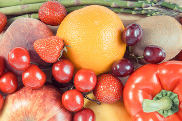 Healthy fruits and vegetables as source minerals and vitamins