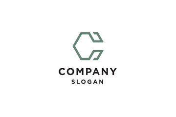 Initial letter C logo design vector illustration.